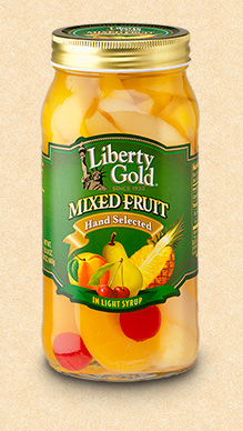 Glass Jar Mixed Fruit
