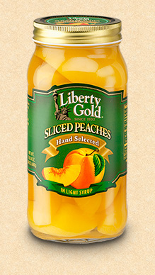 Glass Jar Sliced Peaches